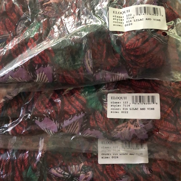 NWT ELOQUII 20W Lilac and Vine Halter Maxi Dress - Picture 8 of 8